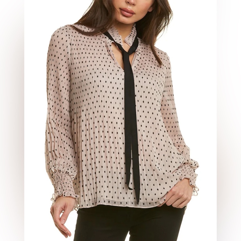 Max Studio Polka Dot Blouse